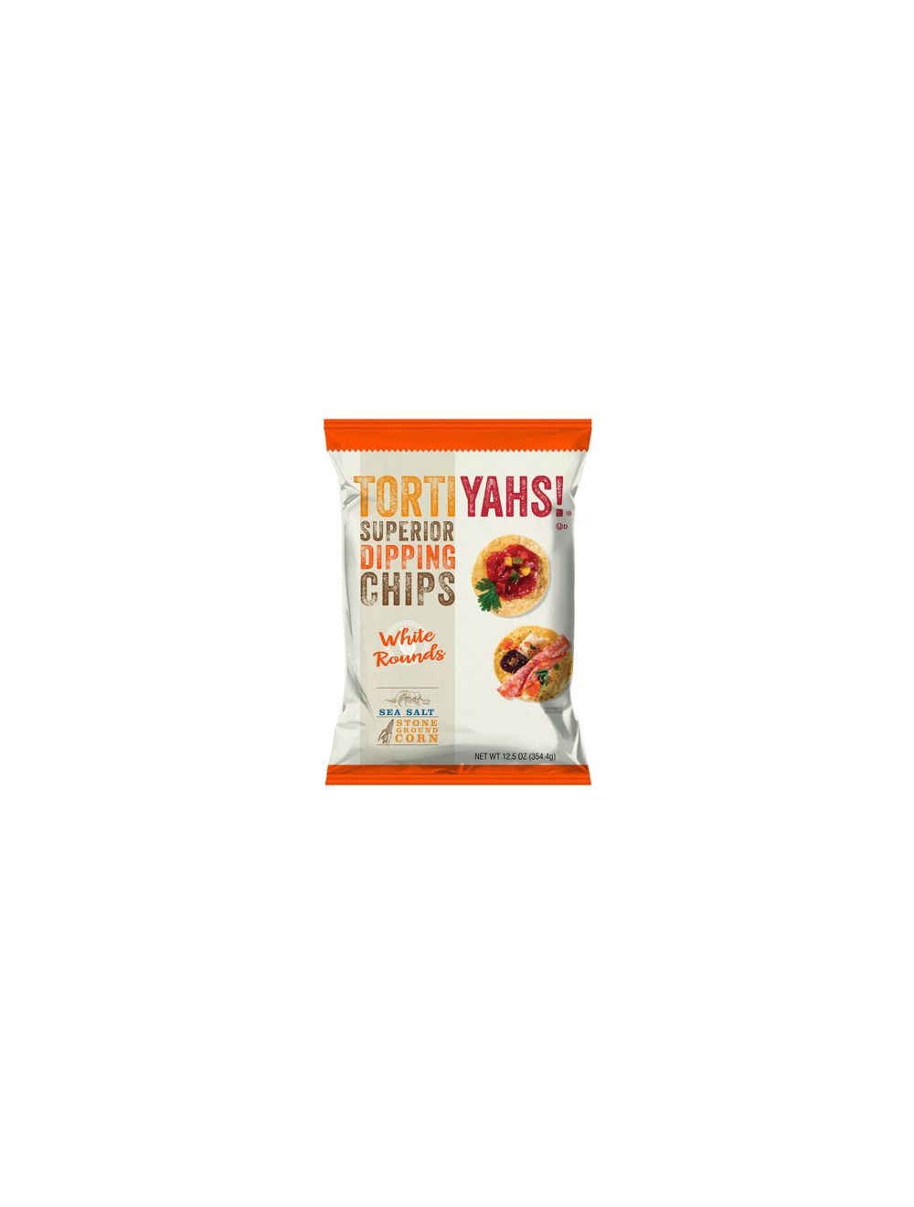 TORTIYAHS! WHITE ROUNDS TORTILLA CHIPS 12.5OZ