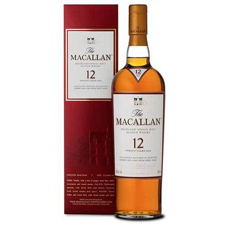 The Macallan Sherry Oak 12 Year Old Single Malt Whisky (750mL