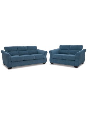 MIRAVEL SOFA & LOVESEAT INDIGO SET