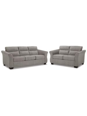 MIRAVEL SOFA & LOVESEAT SLATE SET