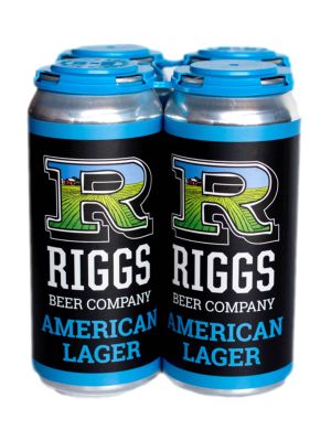 RIGGS AMERICAN LAGER 4PK CANS