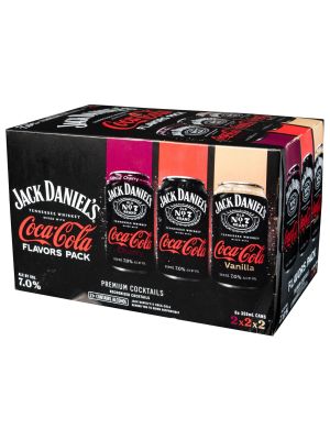 JACK DANIELS & COKE VRTY 6PK